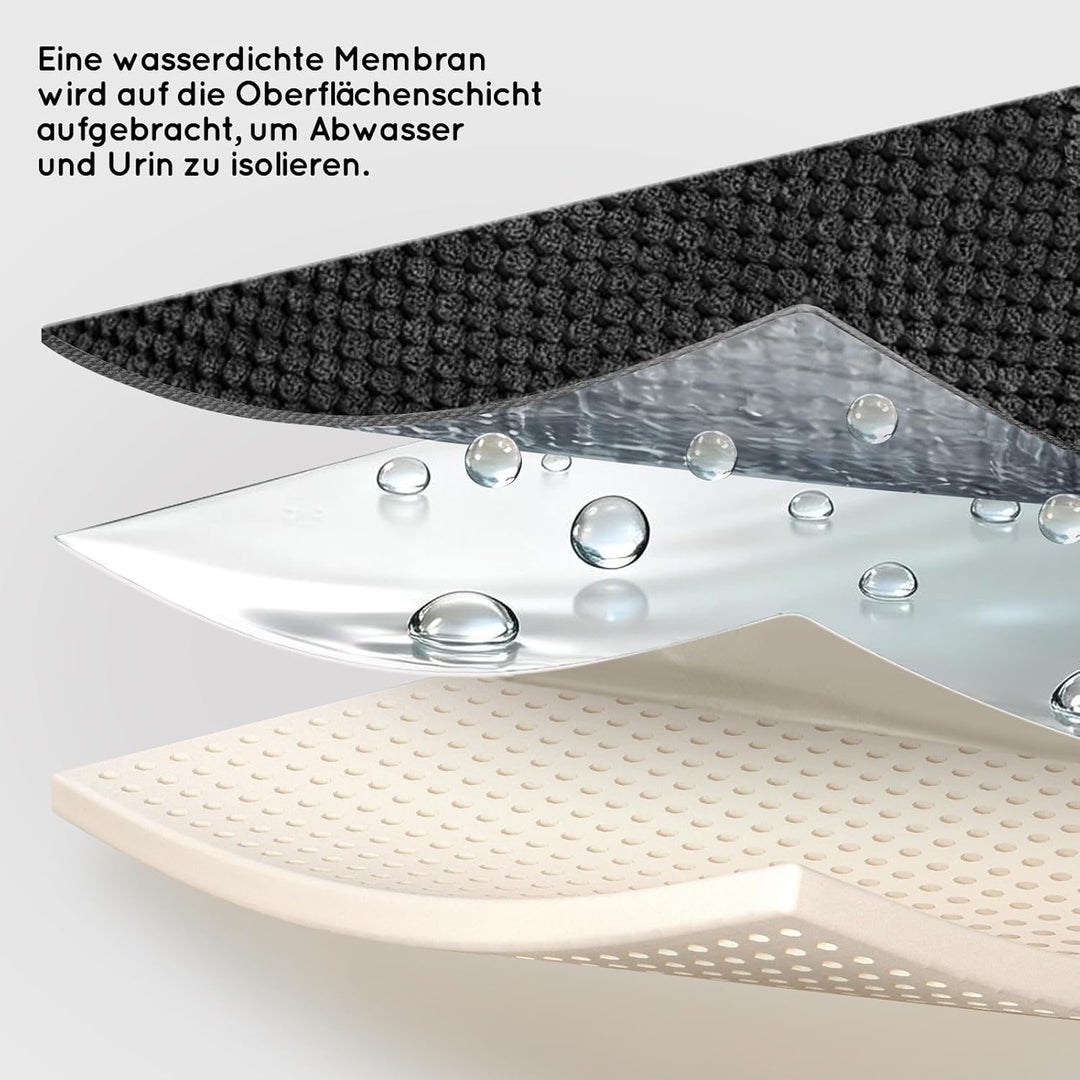 Hundetreppe für Kleine Hunde, 4 Stufen Haustiertreppe mit Abnehmbarem, Hochdichtem Schwamm Hunderamp