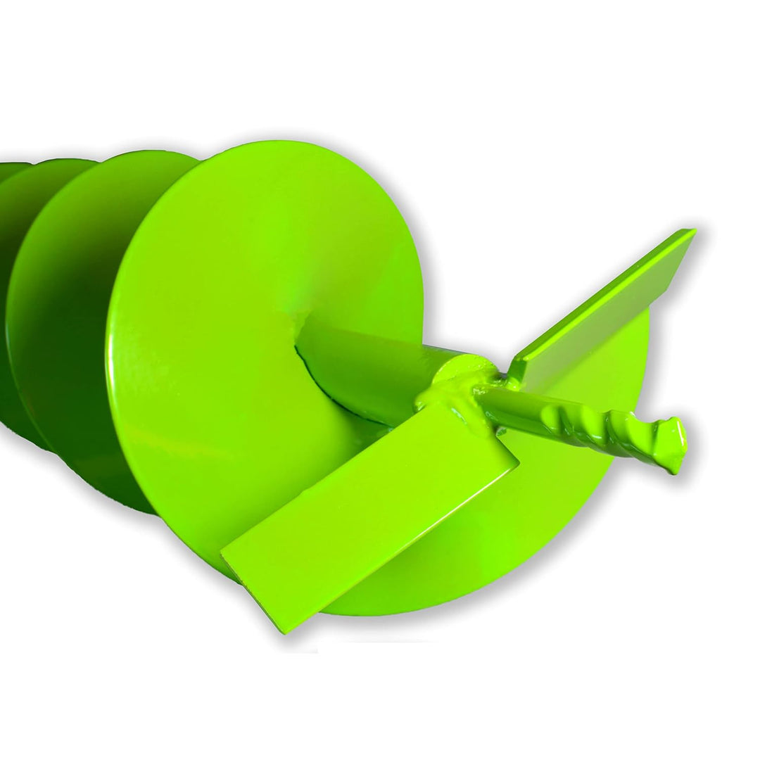 WERHE® Profi Bohrer, Erdbohrer für bohrmaschine 150 mm robust mit SDS Max Adapter - Pfahlbohrer Brun