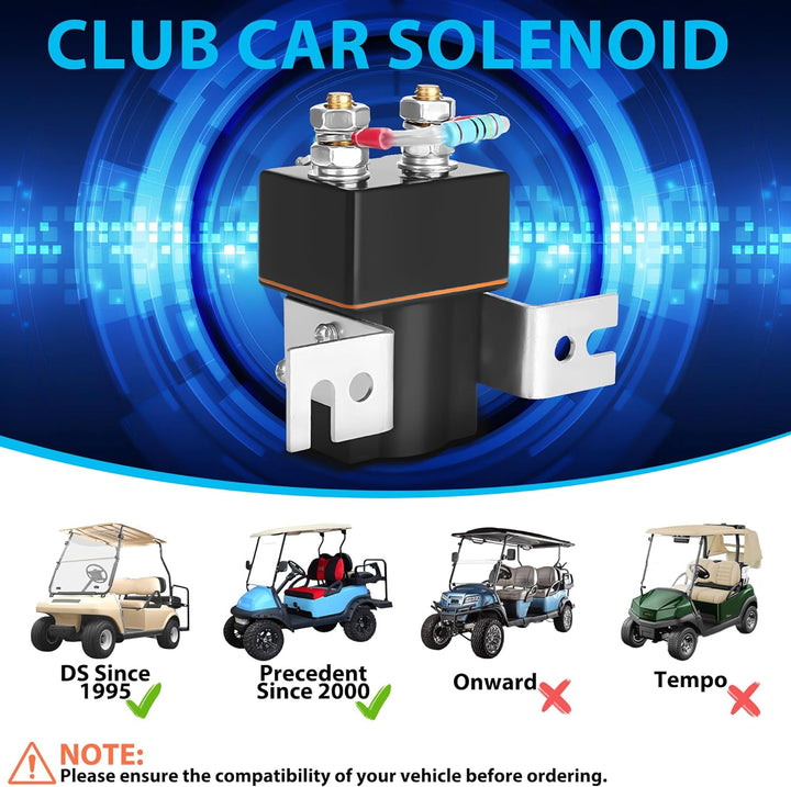 10L0L Albright Magnetmagnet 48 V, 4 Klemmen, für Club Car DS & Precedent 2000 Up Elektro-Golfwagen O