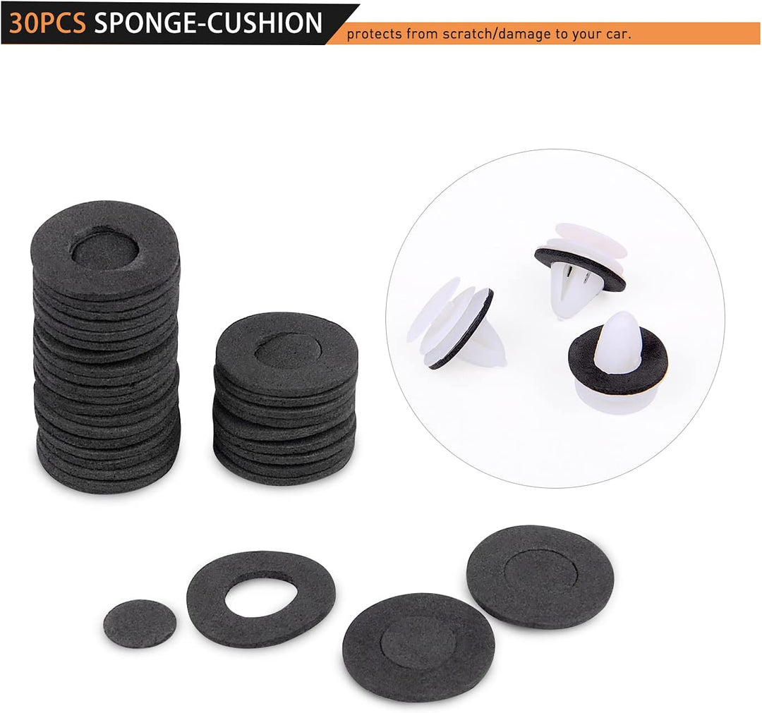 GOOACC 415 Stück Auto-Halterung Clips und Befestigungs-Entferner – 18 beliebteste Grössen Auto Push