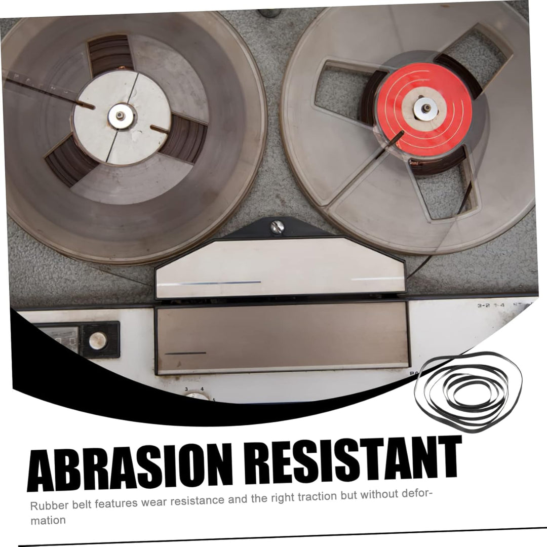 HOMSFOU 50 Stück Gürtel für Tonbandgeräte Fahren Kassettendeck Vinyl-Recorder Drehscheibe Bausatz Au