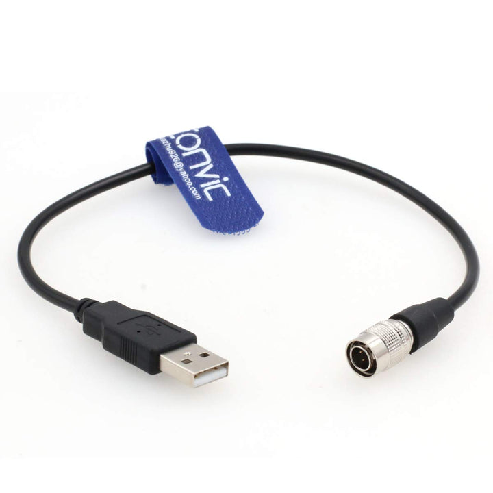 Eonvic Hirose USB-Stromkabel für Zoom F4 F8 Soundgeräte 633/644/688 Recorder 4 Pin Hirose USB Cable,