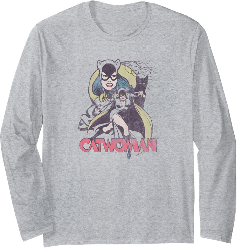 Batman Catwoman Three Cats Langarmshirt