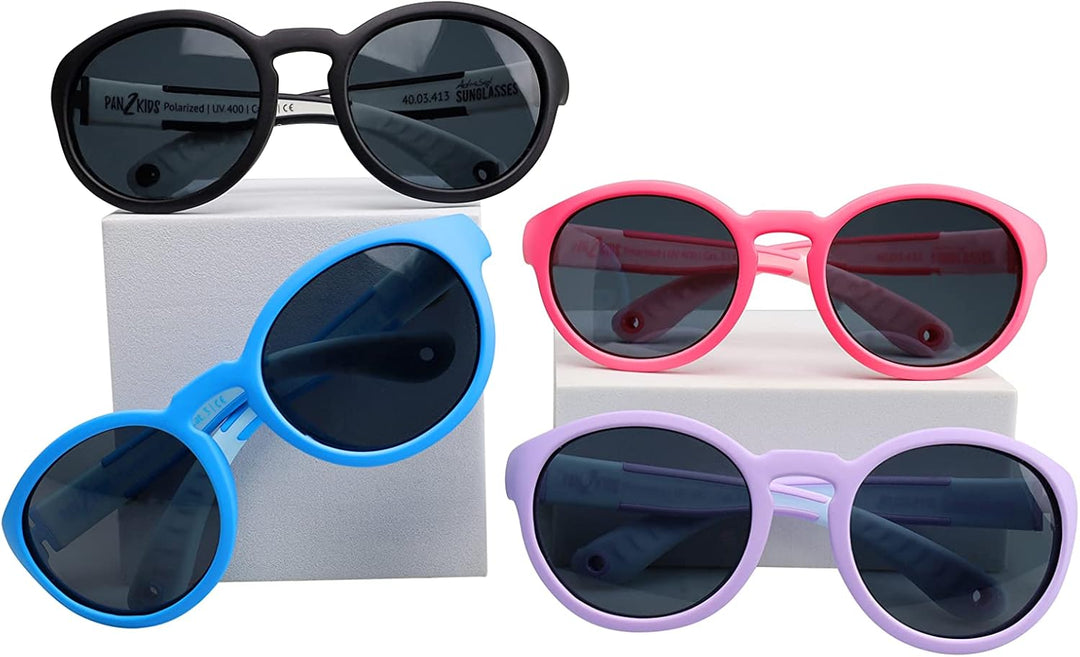 ActiveSol Kinder-Sonnenbrille Pan2Kids | Panto Design | BPA-frei, Polarisiert | 3 – 6 Jahre Pacific