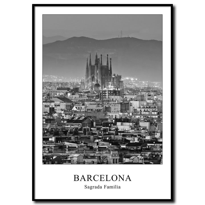 daazoo Gerahmtes Bild Barcelona Sagrada Familia | Wandbild Rahmenbild | Kirche Basilika Gaudi Spanie