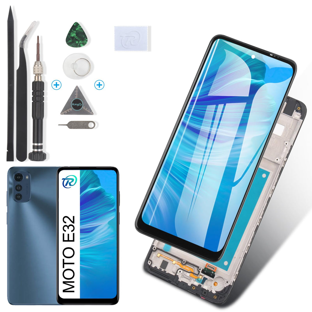 RongZy Display für Motorola Moto E32 XT2227 XT-2227 LCD Bildschirmersatz Digitizer Touchscreen Monti