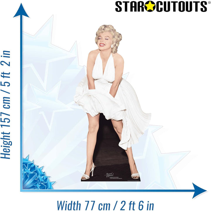 falksson Life-Size Stand-up (Lebensgrosser Pappaufsteller) Marilyn Monroe (Weisses Kleid)