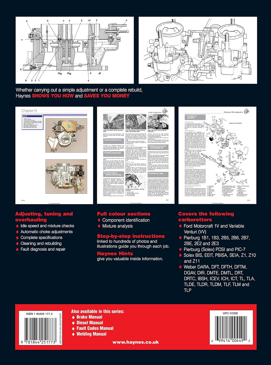 Haynes Manual On Carburettors, Taschenbuch