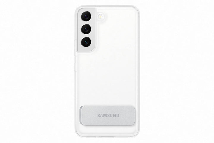 Samsung Clear Standing Cover Smartphone Cover EF-JS901 für Galaxy S22, Handy-Hülle, ausklappbarer St