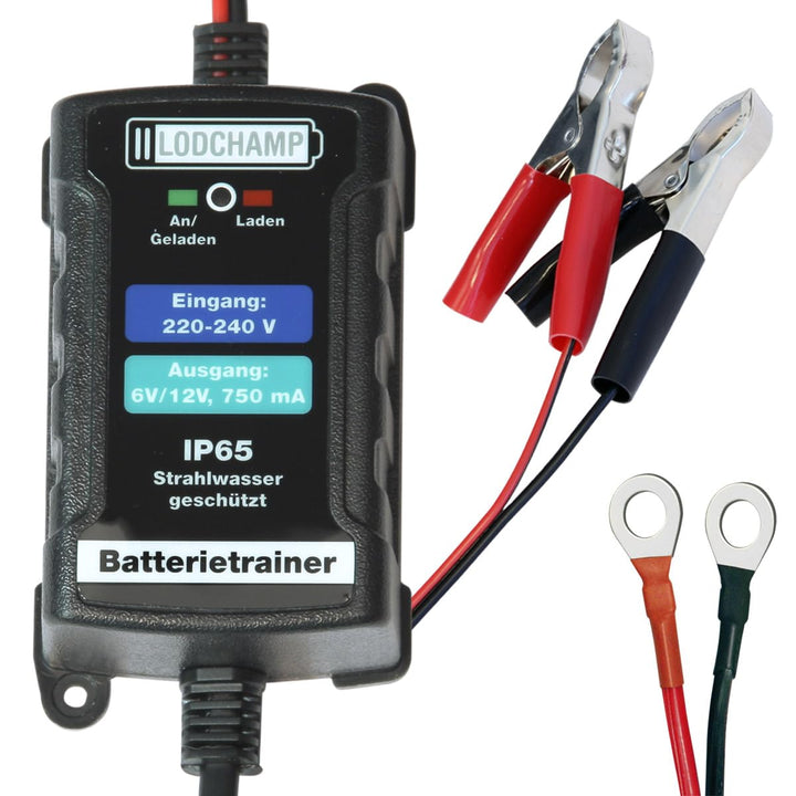 146303 Battery Trainer 6 V/12 V-750 mAh IP65 Wartungsladegerät Batterieladegerät Wartungsladegerät f