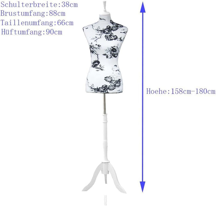 Loywe Schneiderpuppe Schaum Weiblich Damenbüste Schneiderbüste kleiderpuppe Nähen Gr.36/38 | 1018 (W