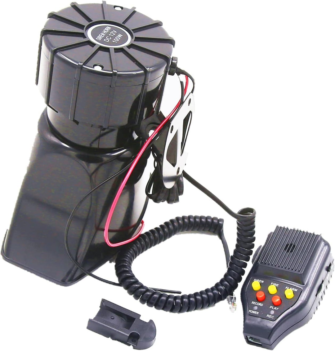 Autohupe Car Horn Sirenenlautsprecher Elektrische Hupe Autoaufnahme 100W 130DB Autosirene Fahrzeughu