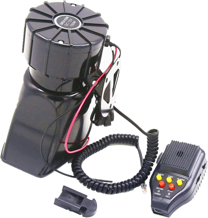 Autohupe Car Horn Sirenenlautsprecher Elektrische Hupe Autoaufnahme 100W 130DB Autosirene Fahrzeughu
