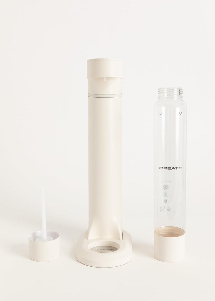 CREATE/SODA MAKER STUDIO/Wassersprudler 1L Cremeweiss/Keine CO2-Flaschen enthalten, kohlensäurehalti