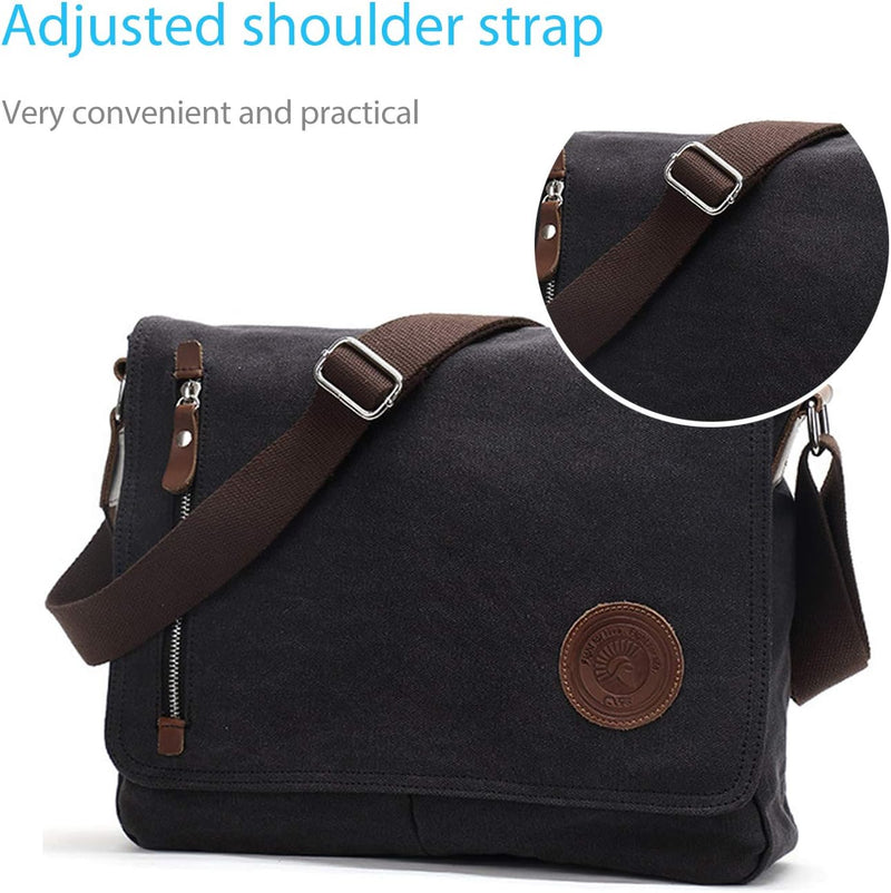 FANDARE Unisex Messenger-Tasche, 35,6 cm, tragbar, Umhängetasche, für Studenten, Reisen, Arbeit, Sch