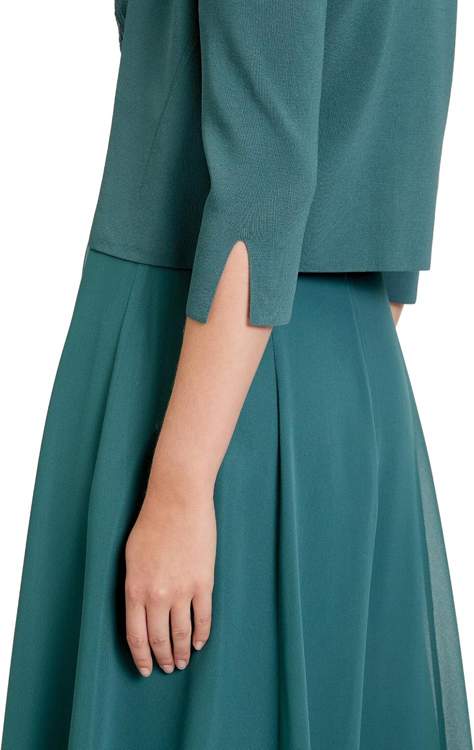Vera Mont Damen Strickbolero Langarm XS Grün, XS Grün