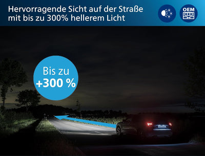 Philips Ultinon Pro6000 Boost H4-LED Scheinwerferlampe mit Strassenzulassung*, 300% helleres Licht**