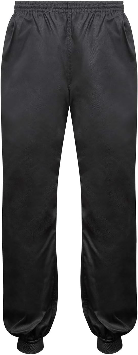 Unbekannt Playwell Kung-Fu-Hose mit Bündchen, Baumwolle, Schwarz 1/140 cm Schwarz, 1/140 cm Schwarz