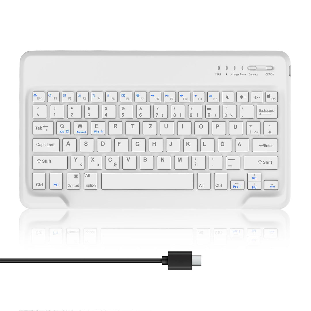 AVNICUD Bluetooth Tastatur Tablet für iPad Air 13/Pro 12.9, QWERTZ Layout | Kabellose Bluetooth Keyb