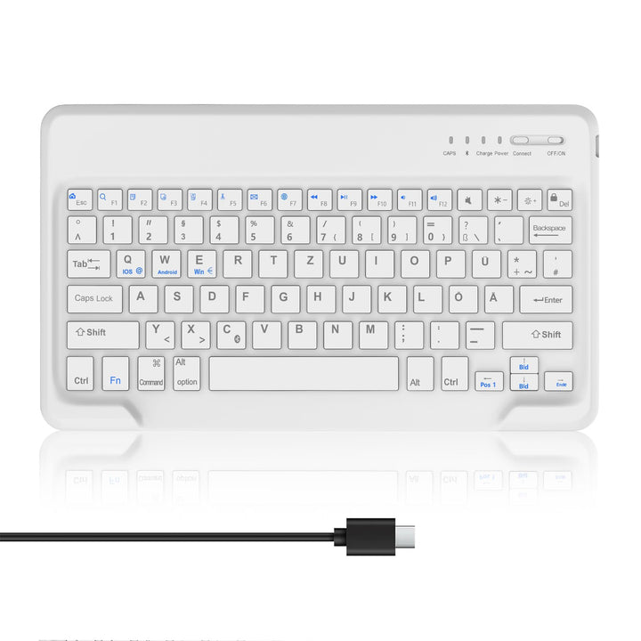 AVNICUD Bluetooth Tastatur Tablet für iPad Air 13/Pro 12.9, QWERTZ Layout | Kabellose Bluetooth Keyb