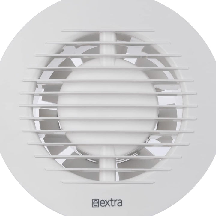 Ø 100mm Bad-Lüfter mit Feuchtesensor und Timer - Weiss, Leise Ventilator Rund mit Feuchtesensor