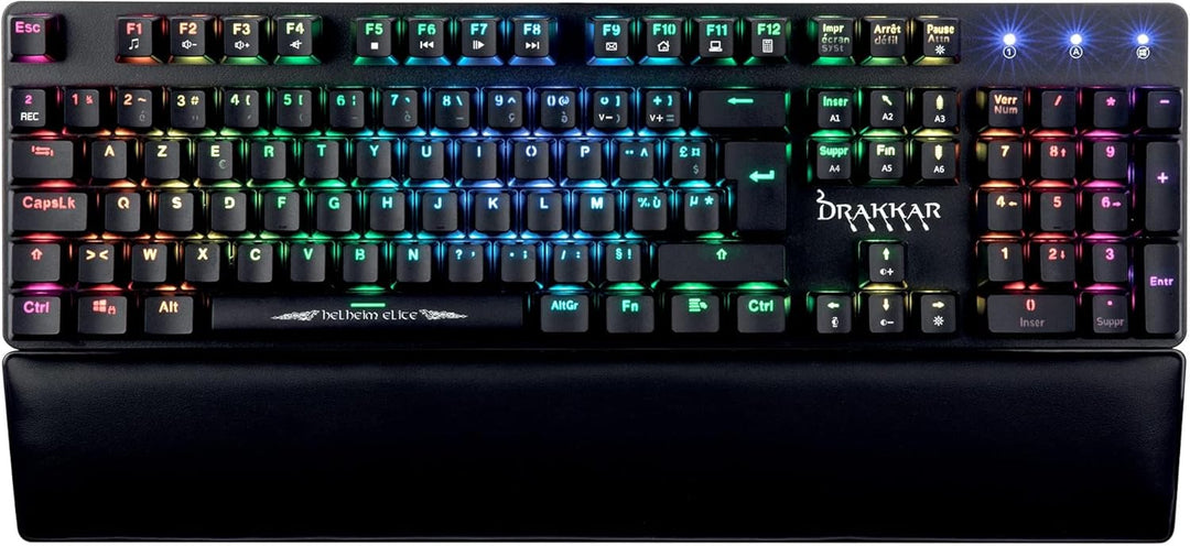 Konix Drakkar Kabelgebundene mechanische Gaming-Tastatur Helheim Elite AZERTY - Volles Anti-Ghosting
