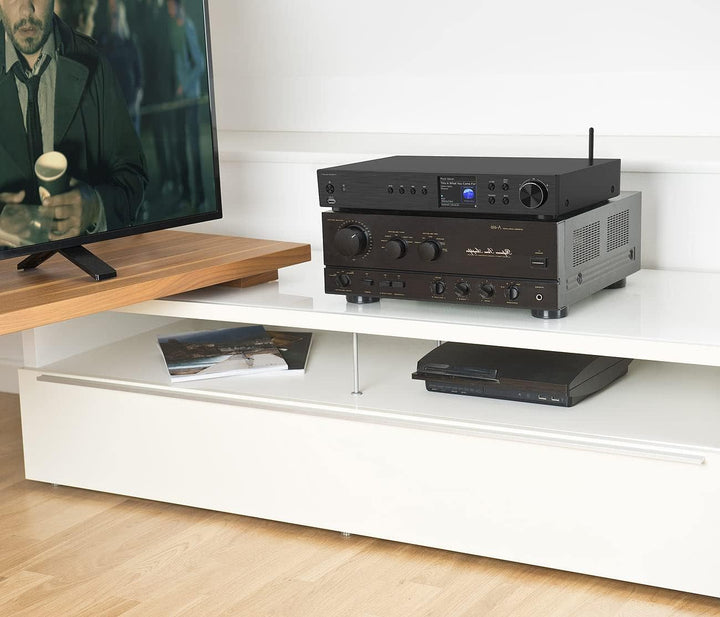 VR-Radio WLAN Radio: Digitaler WLAN-HiFi-Tuner, Internetradio, DAB+, Bluetooth, schwarz (Receiver DA