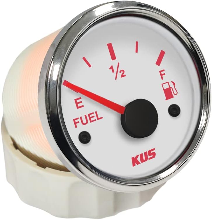 KUS Warranted Fuel Oil Füllstandsanzeige Messanzeige 0-190Ohm Mit Hintergrundbeleuchtung 12V/24V 52M