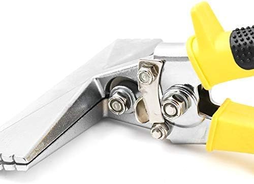 QWORK® 15cm Blechbiegezange mit Komfortgriff,Falzzange,gerades Metall Biegezangenwerkzeug, 15cm