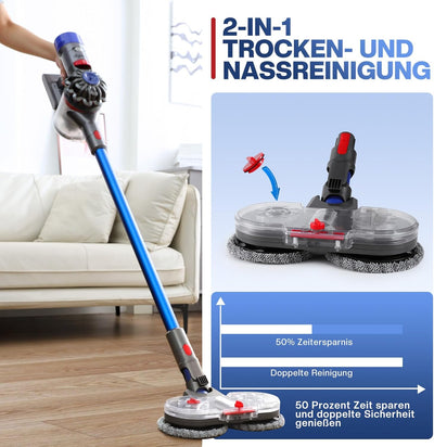 Sosayet Wischaufsatz für Dyson V7/V8/V10/V11/V15 Staubsauger - Elektrischer Bodenwischer Zubehör Ori