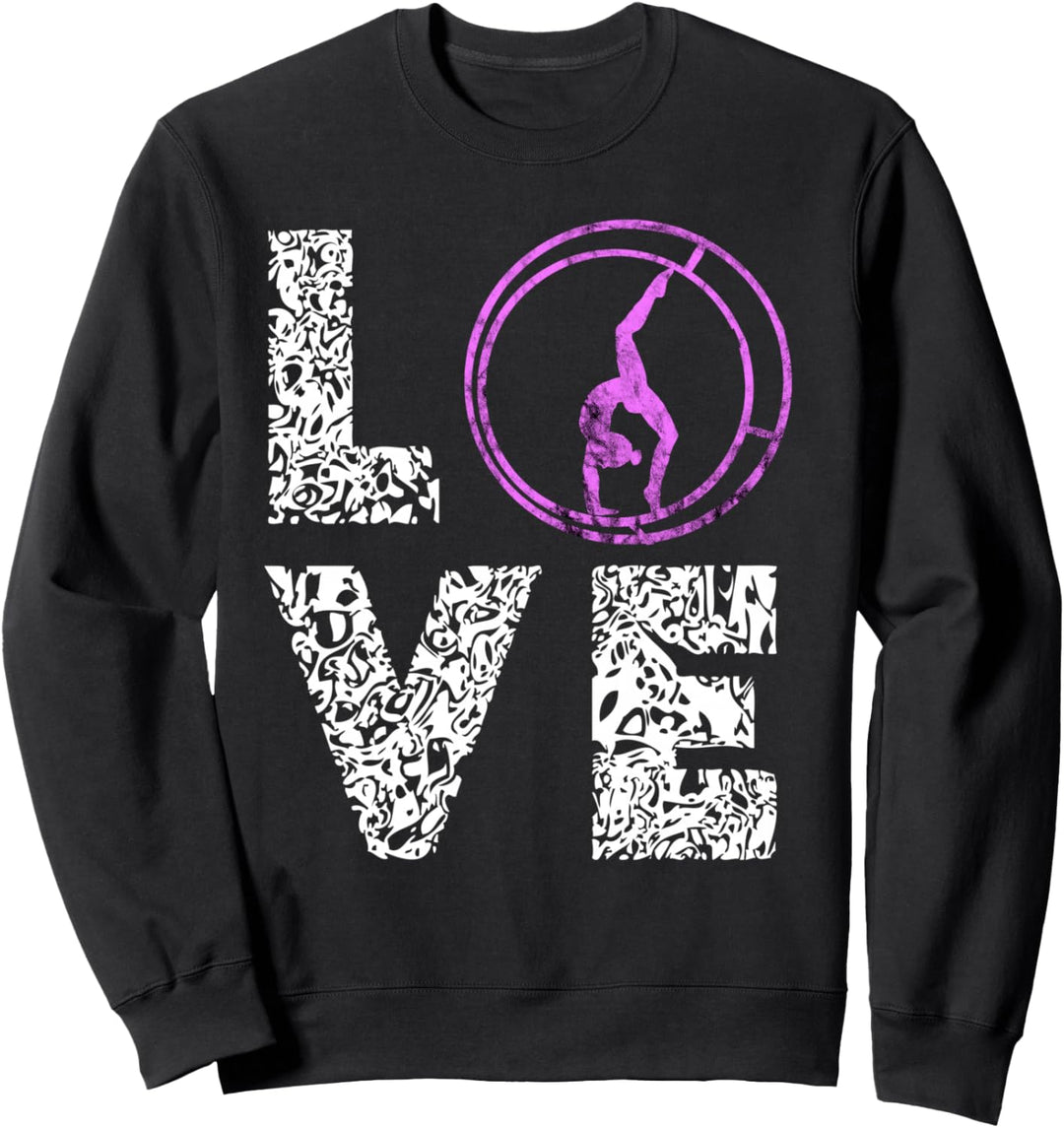 Rhönrad Sportgeräte Love Rhönradturnen Rhönradturner Sweatshirt