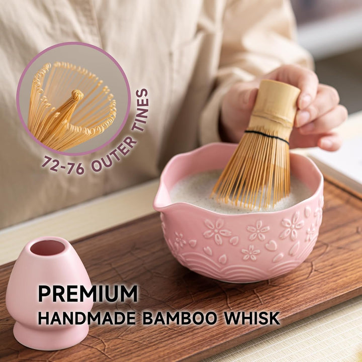 Matcha-Schneebesen-Set, 7-teilig, Matcha-Teeset für die Zubereitung von Latte, japanisches Matcha-Se