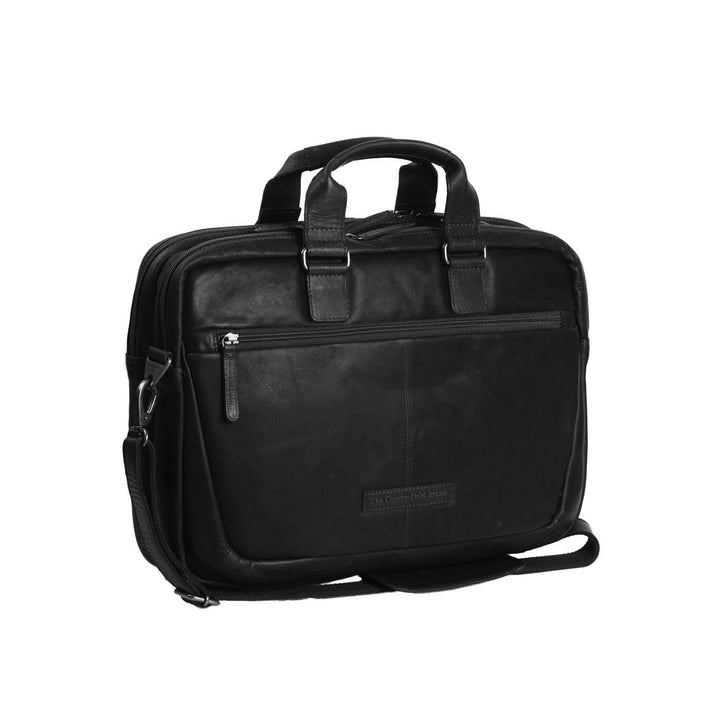The Chesterfield Brand Seth Samuel - Laptoptasche 15" Leder 40 cm Schwarz, Schwarz