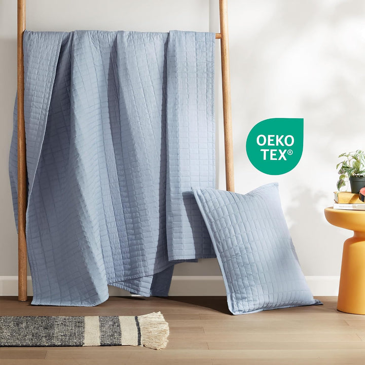 Comfort Spaces Kienna Steppdecken-Set – luxuriöses doppelseitiges Steppdesign Ganzjährig, leicht, Ta