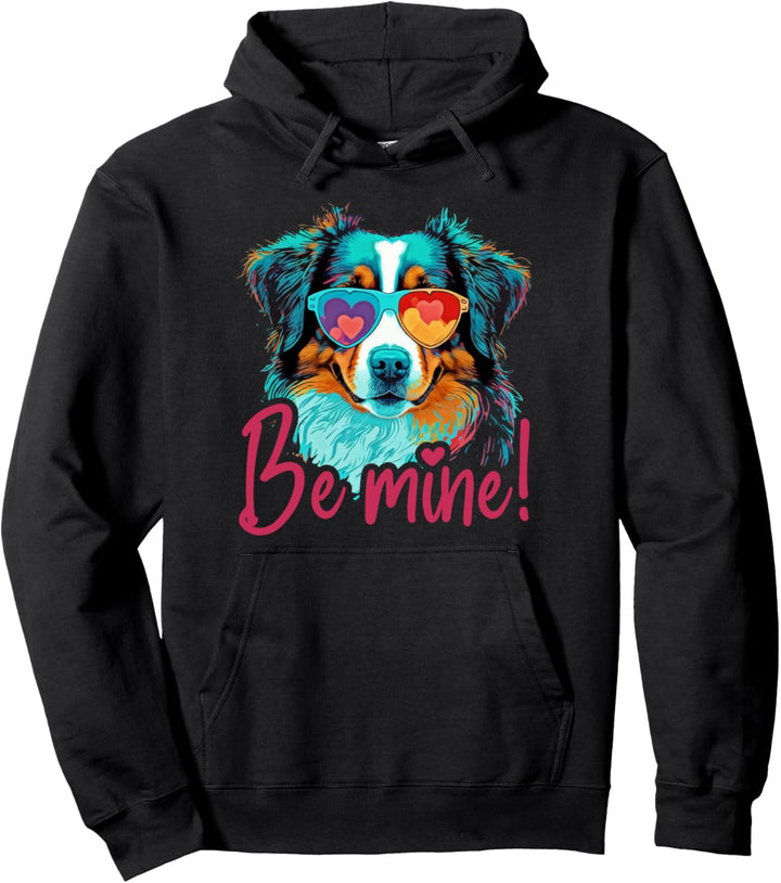 Australienshepherdhund - Hundeliebe zum Valentinstag Pullover Hoodie