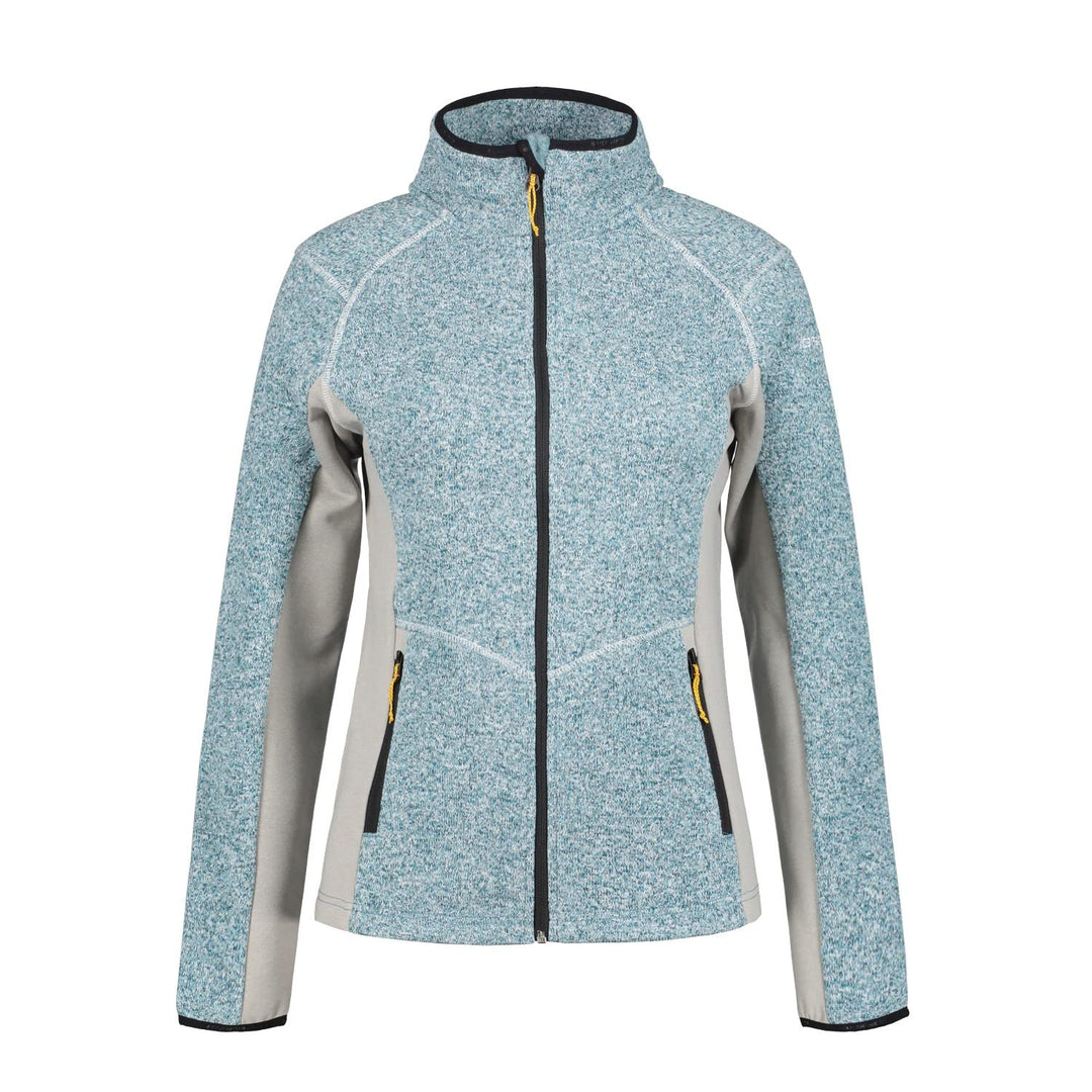 ICEPEAK Bleeker Strickfleecejacke Damen, Farbe:Türkis, Grösse:M