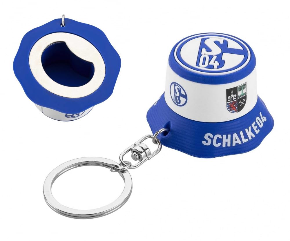 FC Schalke 04 Schlüsselanhänger Fischerhut mit Flaschenöffner Anhänger S04