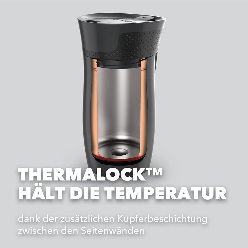 Contigo Thermobecher West Loop Autoseal, Edelstahl Isolierbecher, Reisebecher, Kaffebecher to Go, au