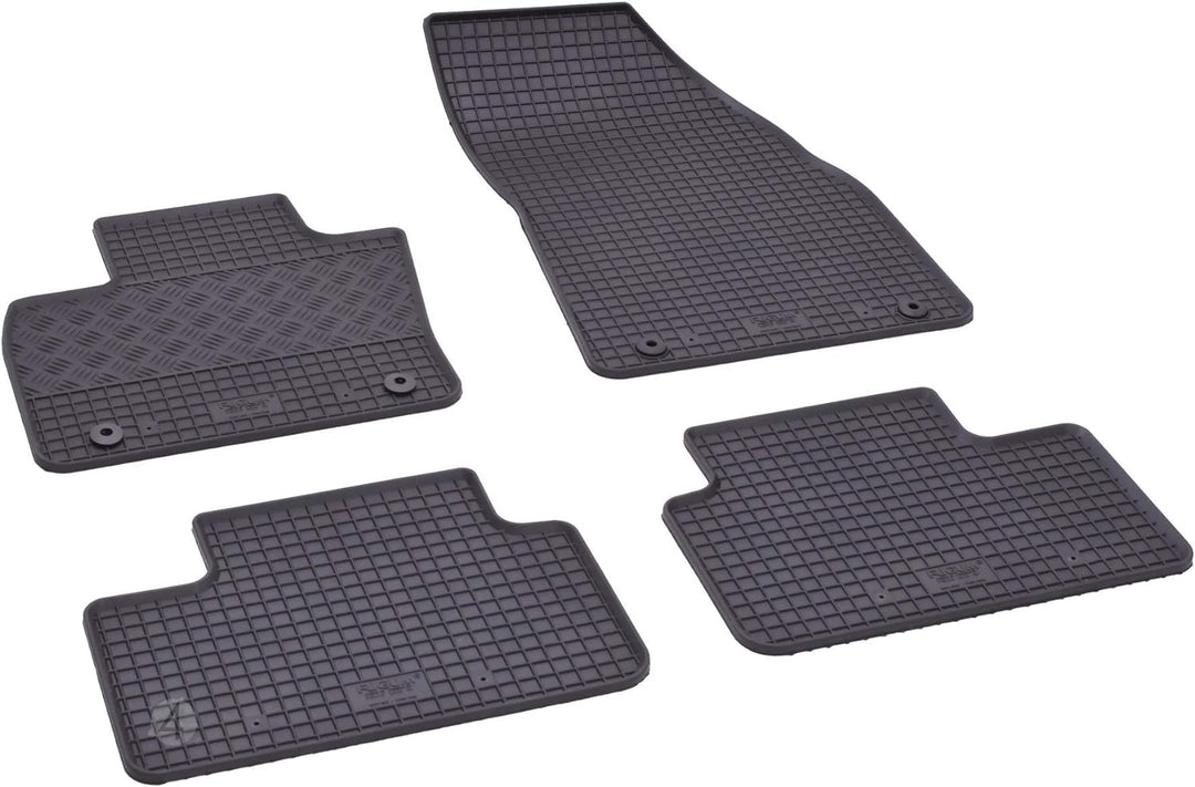 Passgenaue Kofferraumwanne und Gummifussmatten geeignet für Volvo XC40 ab 2018 + Gurtschoner