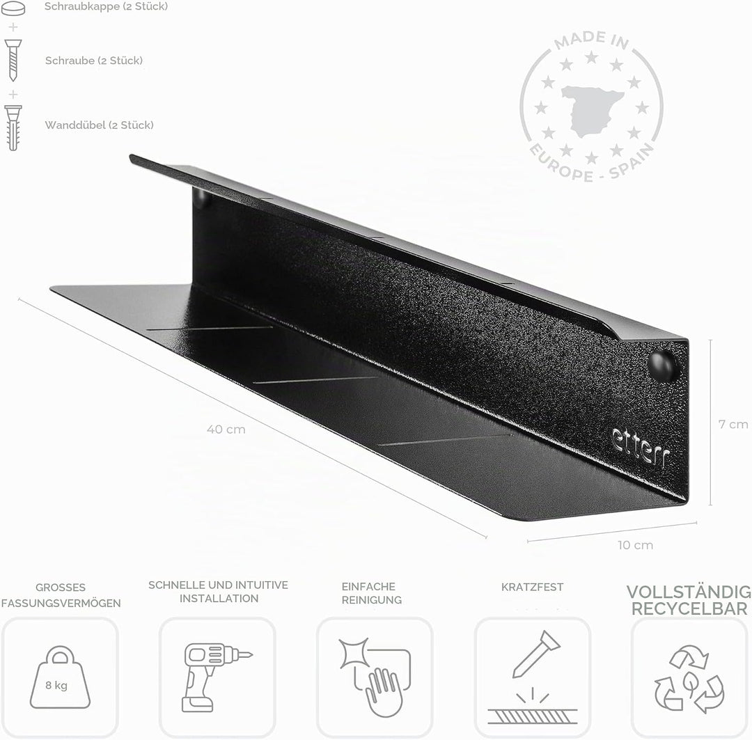 Schuhregal Eingang, Schmaler Wand-Schuhorganizer für Innen und Aussen, Schrank/Garderobe, Schuhablag