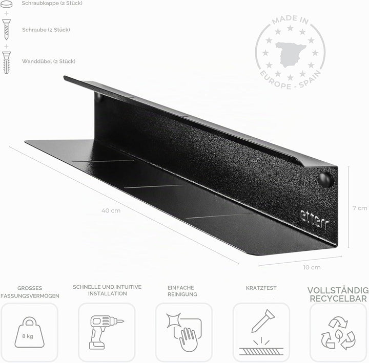 Schuhregal Eingang, Schmaler Wand-Schuhorganizer für Innen und Aussen, Schrank/Garderobe, Schuhablag