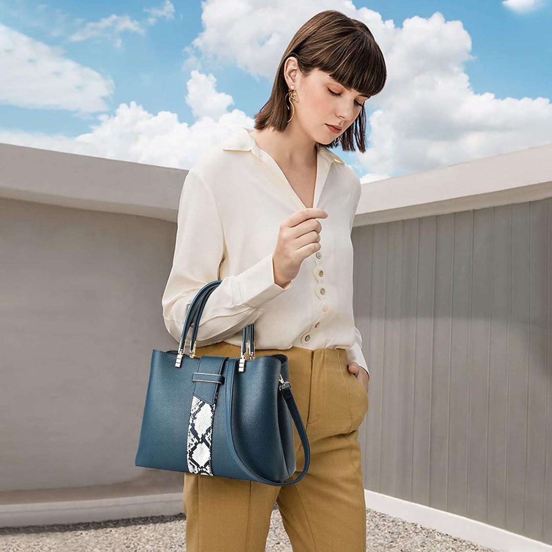 NICOLE & DORIS Frauen Tasche Designer Damen Handtasche Stilvolle Schultertasche Henkeltasche Mittelg