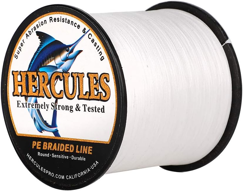 HERCULES Super Cast 100m - 2000m Yards Geflochtene Angelschnur 10lb - 300lb Test für Salzwasser Süss