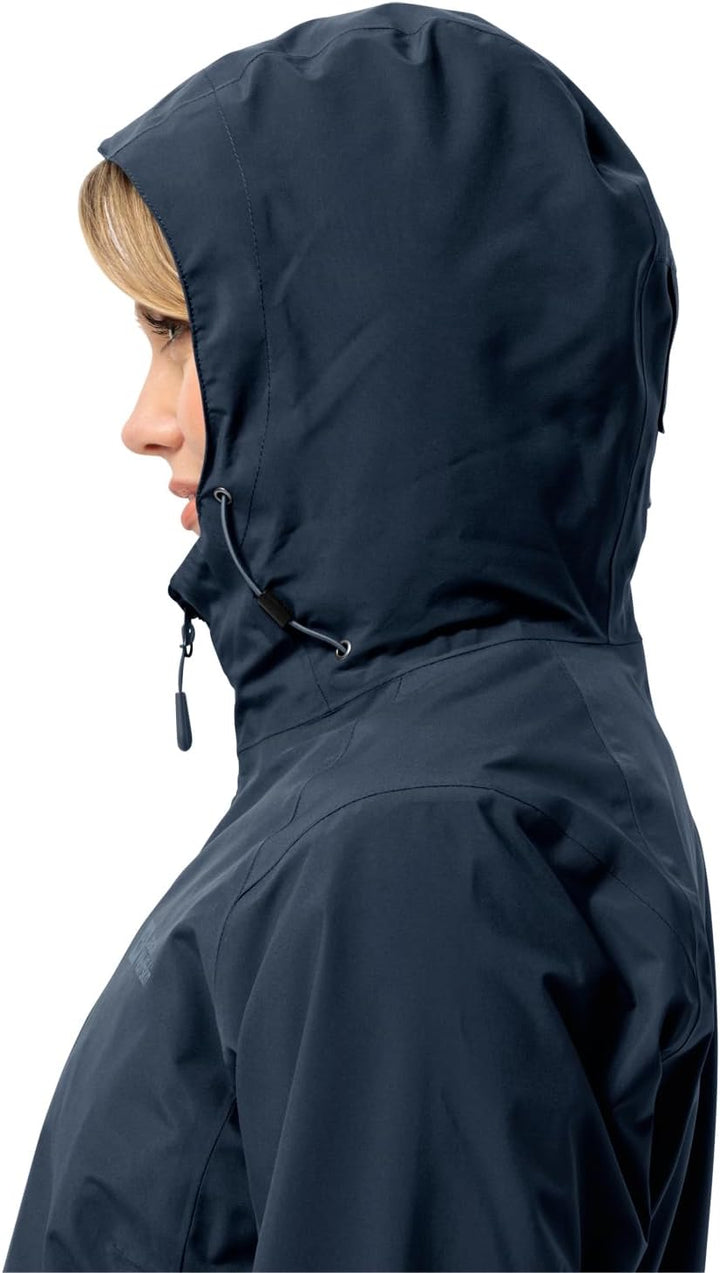 Jack Wolfskin Damen Glaabach 3in1 Jkt W Jacket, night blue