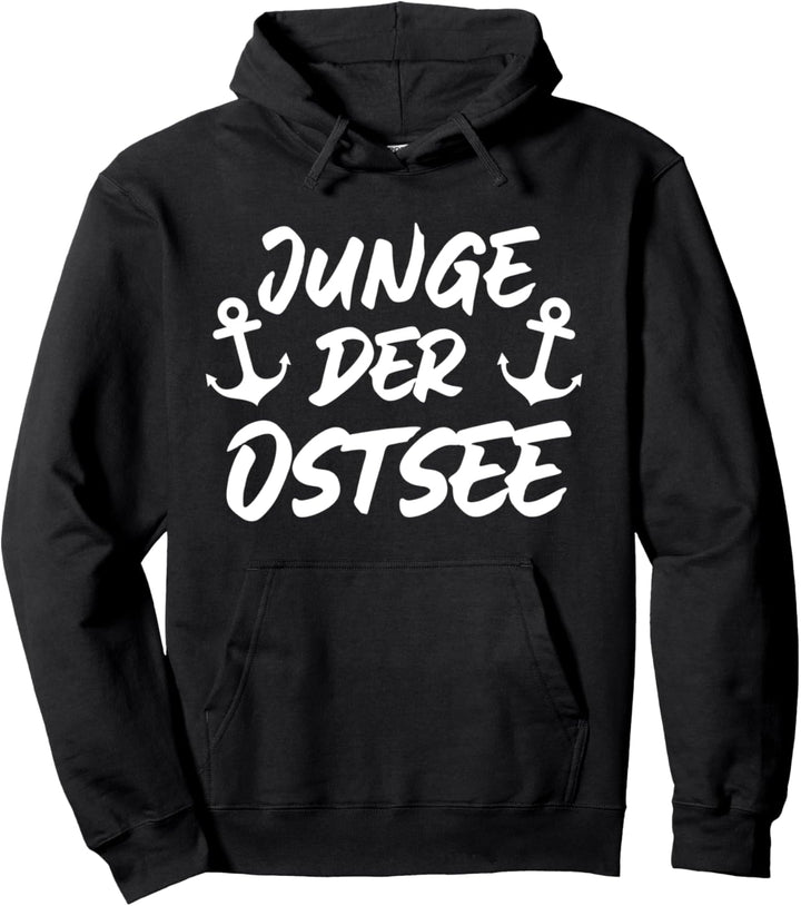 Junge der Ostsee Norddeutschland Norddeutsch Anker Pullover Hoodie