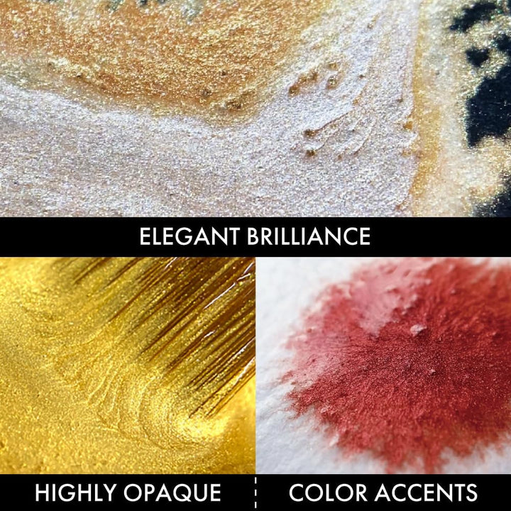 Kuretake Gansai Tambi Aquarell-Set (Metallic 24 Farben Set), MC20/24V/NW2, Metallic 24 Farben Set