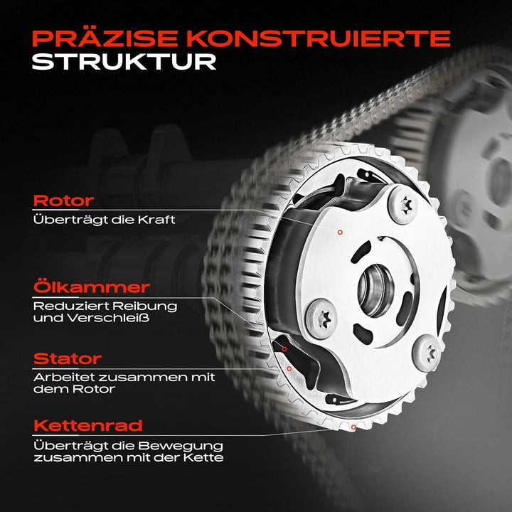 Frankberg Nockenwellenversteller Einlassseite für 1er 3er Berlingo C3 C4 C5 DS3 DS4 Mini 2008 207 20