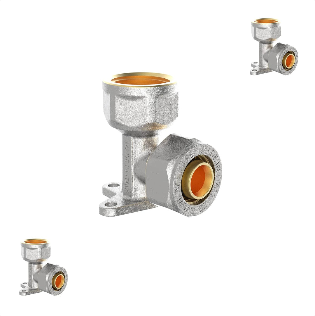 KIRCHHOFF | MSVR Rohr | 3er Set | Klemmringverschraubung 20 mm x 1/2" | Aluverbundrohr | für Heizung