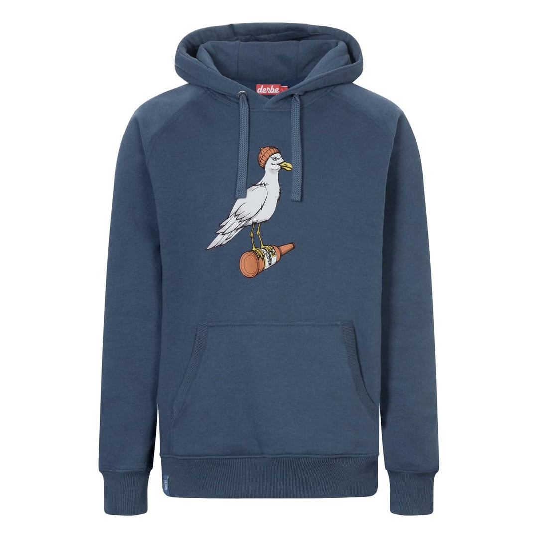 derbe Hamburg Sturmmöwe Männer Kapuzenpullover Navy Basics, Nachhaltigkeit, Streetwear M Navy, M Nav