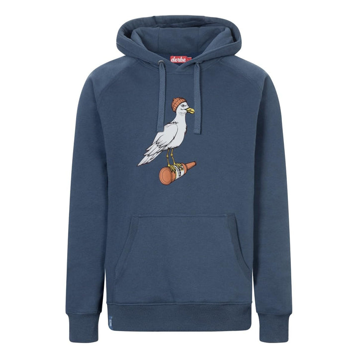 derbe Hamburg Sturmmöwe Männer Kapuzenpullover Navy Basics, Nachhaltigkeit, Streetwear M Navy, M Nav